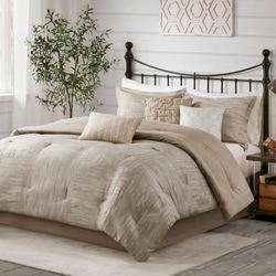 Walter Comforter Bed Set Taupe