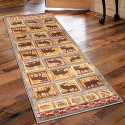 Wildlife Rug Runner Multi Warm 27 x 73