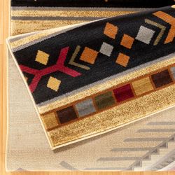 Southwest Fever Rectangle Rug Cream 53 x 73