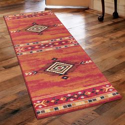 Southwest Fever Rug Runner Wine 27 x 73
