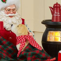 Taking the Chill Off Clothtique Figurine Red