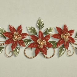 Poinsettia Wall Topper Red