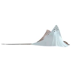 Eagle Ray Swimming Wall Sculpture Multi Metallic