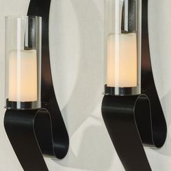 Harmony Wall Sconce Pair Black