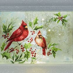 Cardinals Shimmer LED Nightlight White
