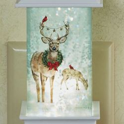 Deer Shimmer LED Nightlight White