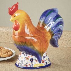 Morning Rooster Cookie Jar Multi Earth