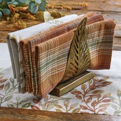 Leaf Napkin Holder Harvest Gold