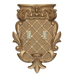 Corinthian Double Switch Aged Gold