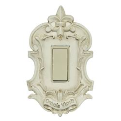 Royal Single Dimmer Rocker Switch Antique Ivory