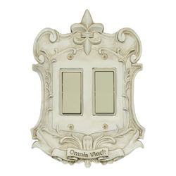 Royal Double Dimmer Rocker Switch Antique Ivory