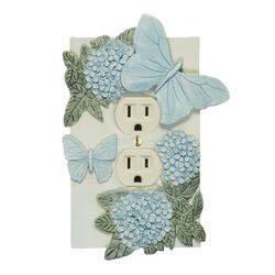 Butterfly in Bloom Pastel Single Outlet Blue