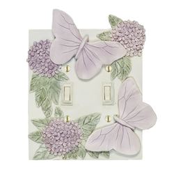 Butterfly in Bloom Pastel Double Switch Purple