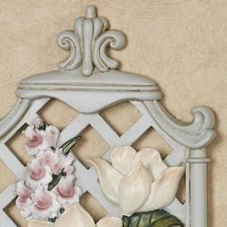 Garden Path Wall Plaques Ivory Set of Two