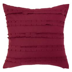 Indiana Farmhouse Ruffled Tailored Pillow 18 Square