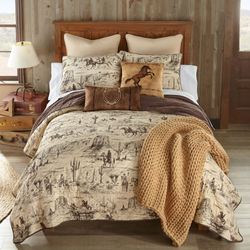 Cowboy Mini Quilt Set Multi Warm