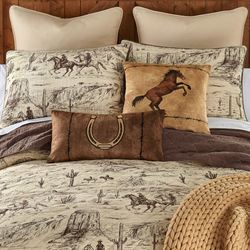Cowboy Mini Quilt Set Multi Warm