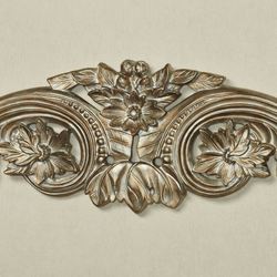 Flowering Medallion Decorative Wall Topper Platinum