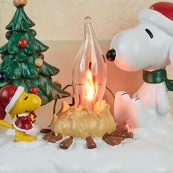 Snoopy Campfire Nightlight Red