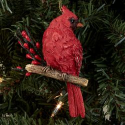 Christmas Cardinal Ornament Red