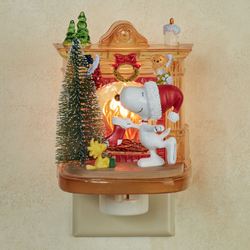 Peanuts Fireplace Nightlight Multi Warm