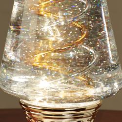 Spiral Swirl LED Tree Table Accent Clear