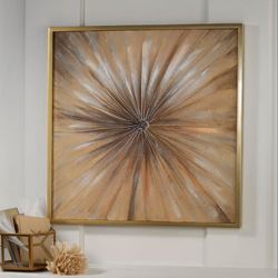 Sunburst Framed Canvas Wall Art Multi Earth