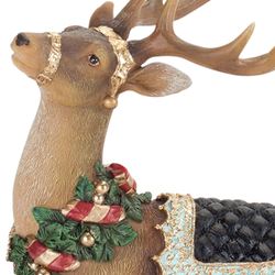 Noble Reindeer Figures Brown Set of Two
