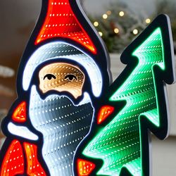 Santa LED Infinity Light Red