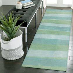 Piazza Stripe Rug Runner Multi Cool 23 x 8