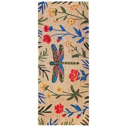 Floral Dragonfly Runner Mat Multi Bright 60 x 24