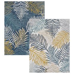 Belize Reversible Rectangle Rug Ivory/Blue