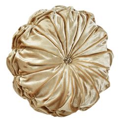 Imperial Tufted Pillow Gold Round
