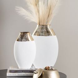 Rue Oval Decorative Vases Blush Set of Two