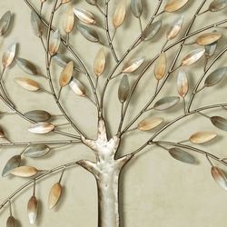Enchanting Nature Tree Wall Art Multi Metallic