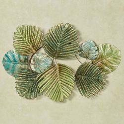 Tropical Leaf Collage Wall Art Green