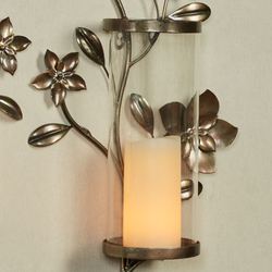 Callista Floral Wall Sconces Multi Metallic Set of Two