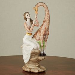 Safari Beauty Giraffe Figurine Multi Earth