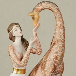 Safari Beauty Giraffe Figurine Multi Earth