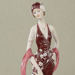Alluring Beauty Figurine Burgundy