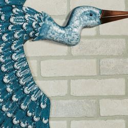 Heron Journey Wall Art Blue