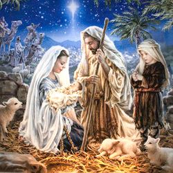 Let Us Adore Him LED Tabletop Nightlight Multi Warm