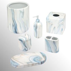 Waves Lotion Soap Dispenser Blue