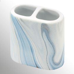 Waves Brush Holder Blue