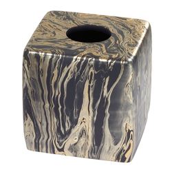 Harper Tissue Cover Black/Gold