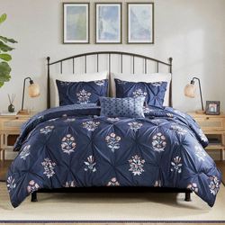 Marfa Comforter Bed Set Navy