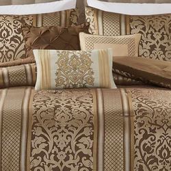 Bella Comforter Bed Set Brown