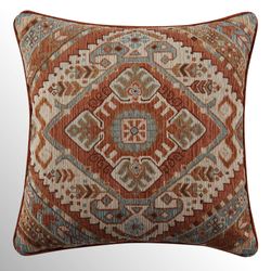 Jackson Lodge Patterned Pillow Clay 20 Square