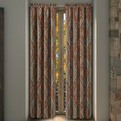 Jackson Lodge Wide Tailored Curtain Pair Clay