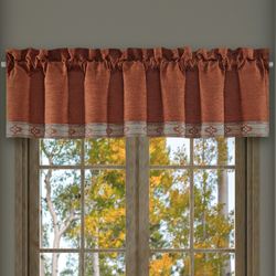 Jackson Lodge Tailored Valance Clay 88 x 18